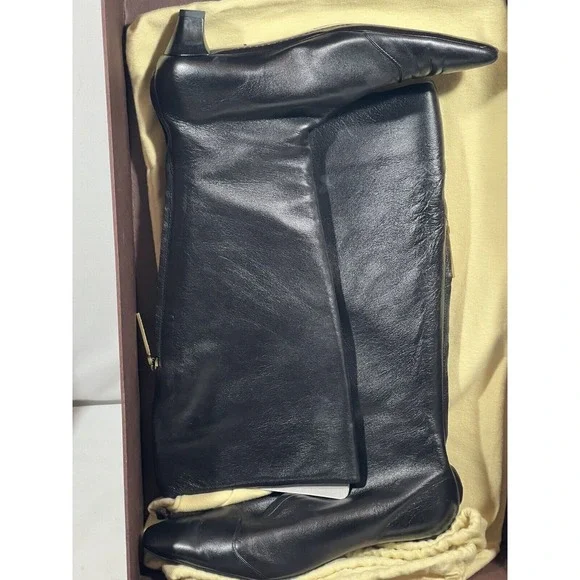 Louis Vuitton Boots Womens 7.5 Black Leather Designer Luxury Ankle Boots - Picture 1 of 16